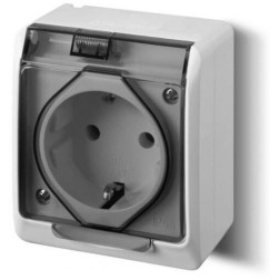 LIGZDA 1V V/T AR ZEMES SILDĪŠANU. IP44 45028H SADALĪTA.