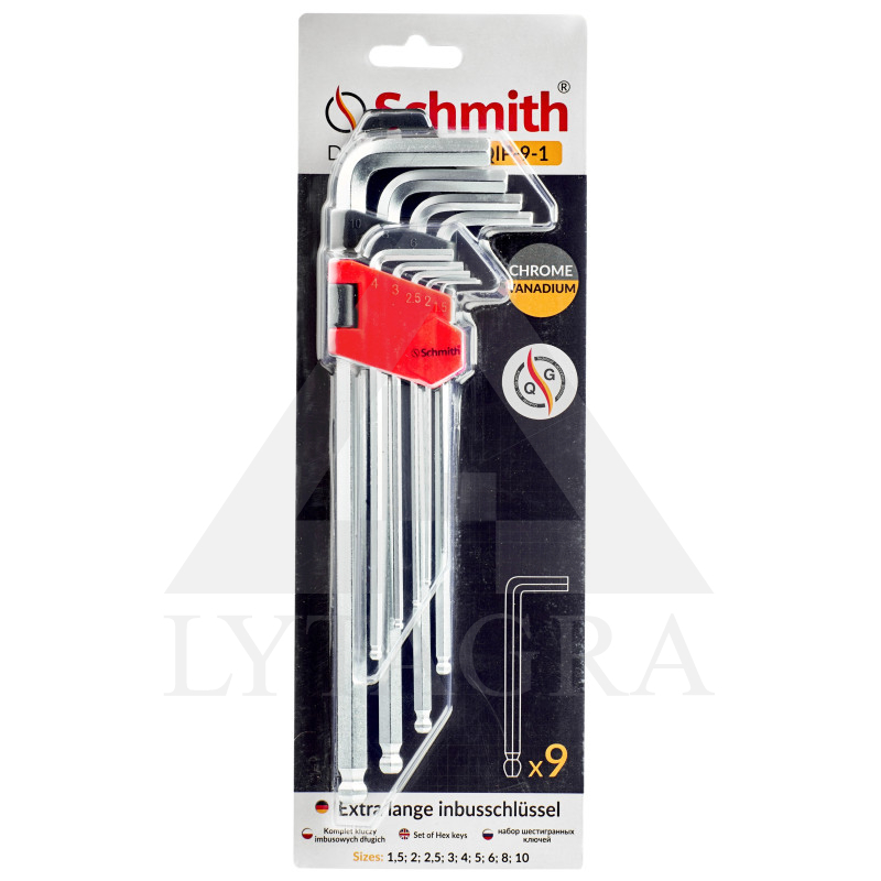 SEŠKANŠU ATSLĒGU KOMPL 9vnt. SQIP-9-1 / SCHMITH