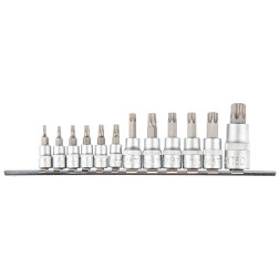 Uzgaļi ar Torx galvu un ligzdu T10-T40, 1/4"