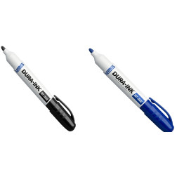 Dura-Ink 60 marķieri, melni un zili