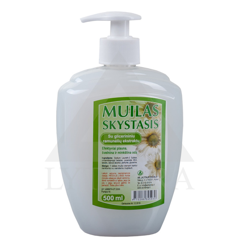 Biezās ziepes ar glicerīna kumelīšu ekstraktu ALYTAUS CHEMIJA 1 L