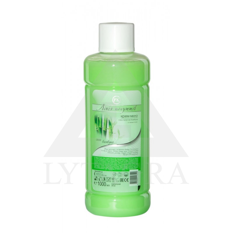 Šķidrās krēma ziepes, bambusa aromāts, 1L