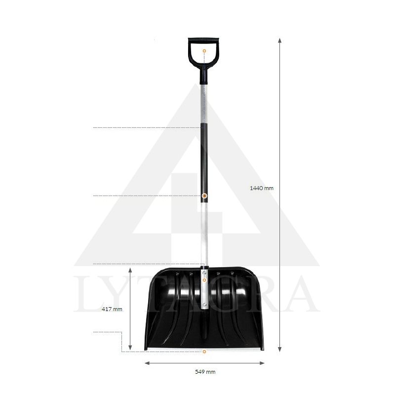 503301 SNIEGA LĀPSTA MELNA "Smart 55 Ergo Alu Blac