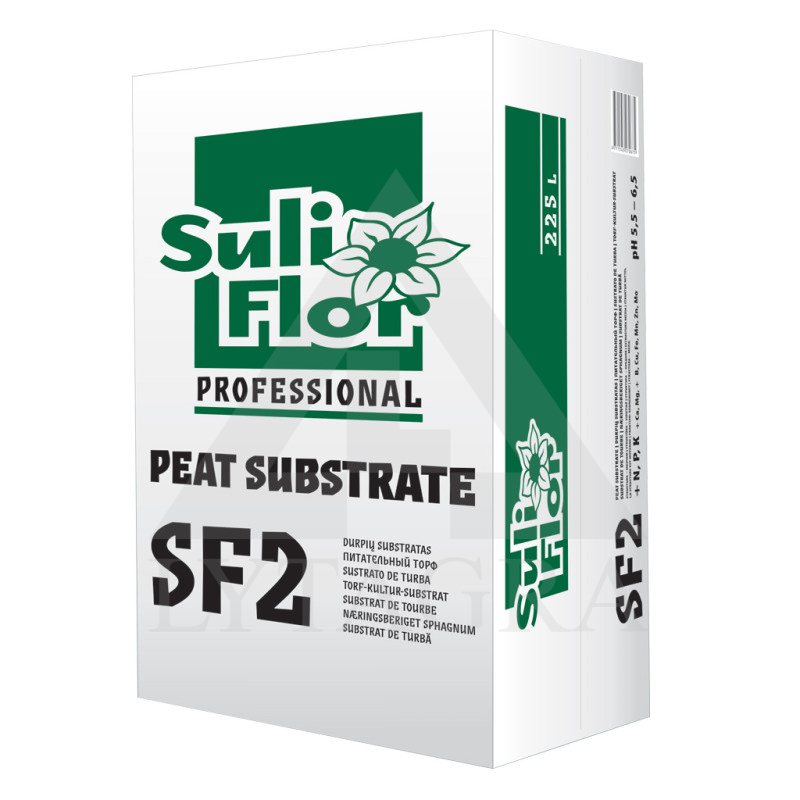 STĀDU KŪDRAS SUBSTRĀTS SULIFLOR SF2 225L
