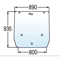 Aizmugurējais logs 08 040 B83065