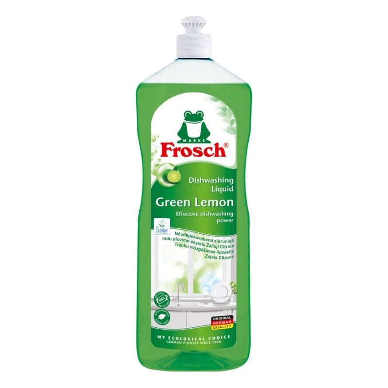 Trauku mazgājamais līdzeklis Frosch 1L Ekoloģiska