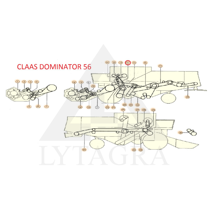 SIKSNA 3HB-2450 (LW) AGRIBELTS