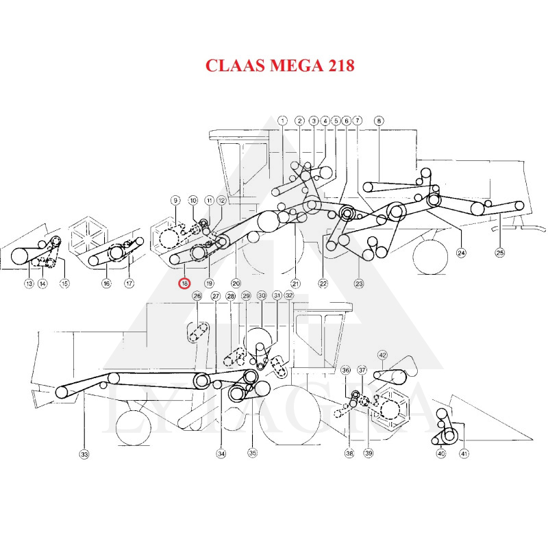 SIKSNA  B/H-2665 HARVEST BELTS CL 713506.0