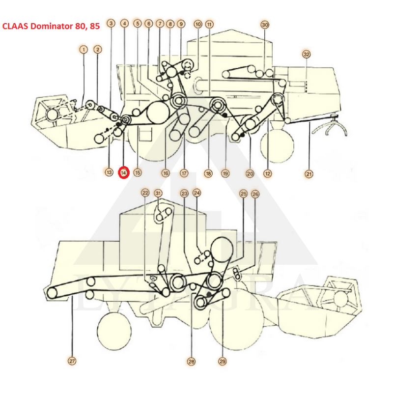 SIKSNA  C/H-1628 HARVEST BELTS  CL 629214.1
