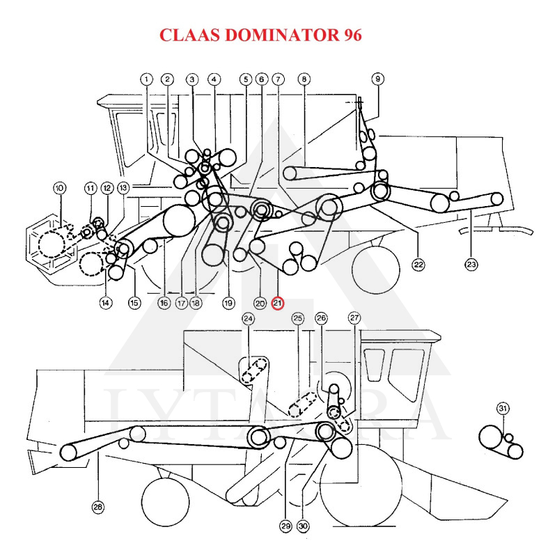 SIKSNA  C/H-5754 HARVEST BELTS CL 603017.3