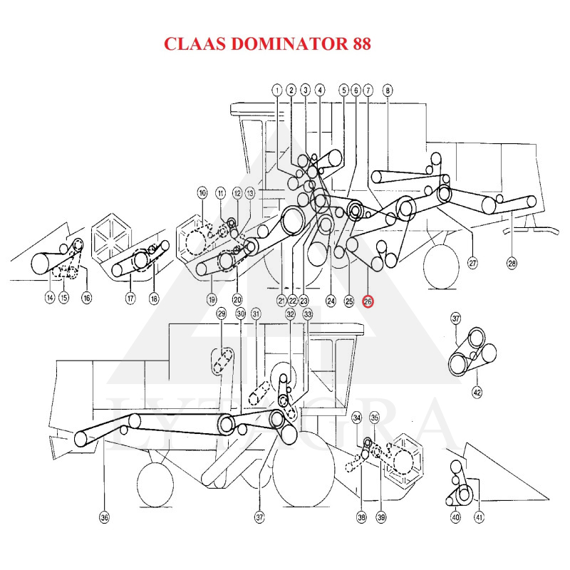 SIKSNA  C/H-5754 HARVEST BELTS CL 603017.3