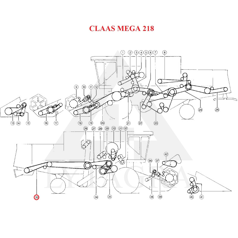 SIKSNA C/H-8275 HARVEST BELTS CL 061360.0