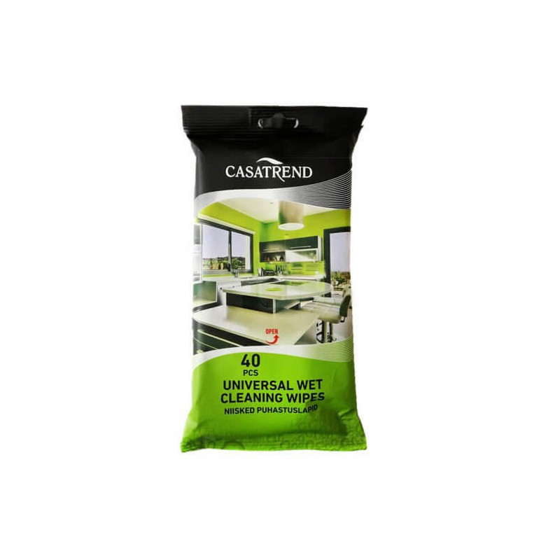 UNIVERSĀLĀS MITRĀS SALVETES CASATREND 40 GAB.