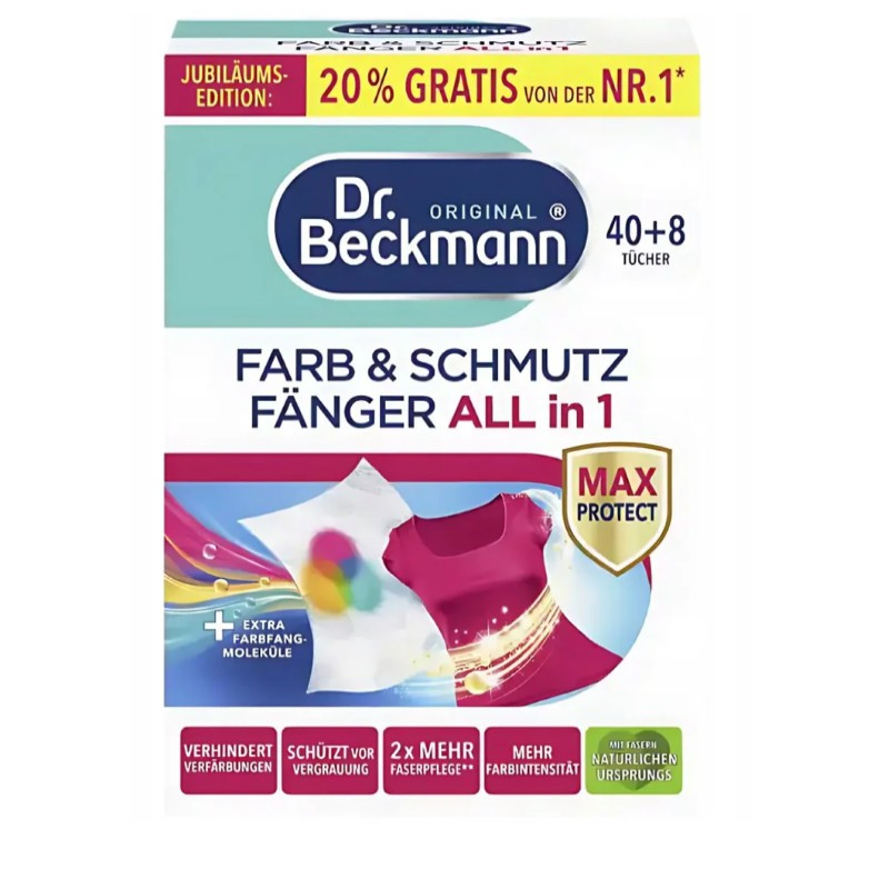 Absorbējošas krāsas salvetes Dr. Beckmann 40 gab.