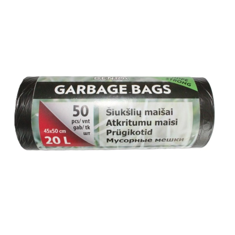 HDPE atkritumu maiss 20l 50 gab./rullis.
