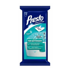 PRESTO CLEAN vannas istabas salvetes 72 gab