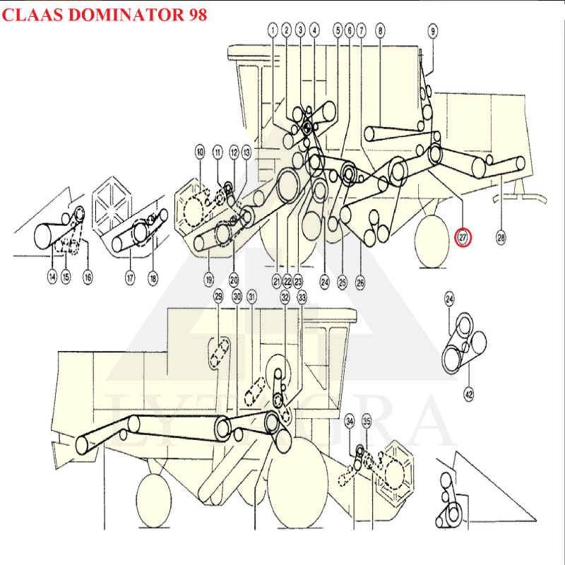 GATES 1454323 (20-12.5-2950)SIKSNA