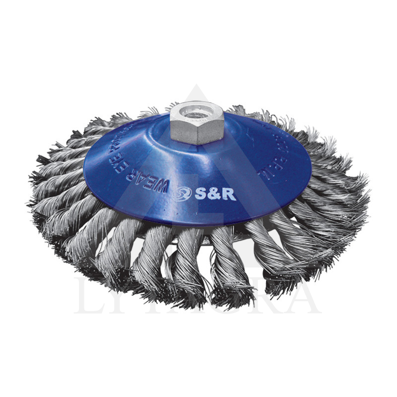 135450101 DRĀŠU BIRSTE SLĪPMAŠ 100mmxM14 / S&R