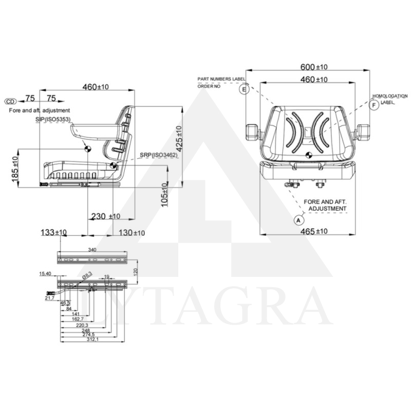 STF003 SĒDEKLIS PVC