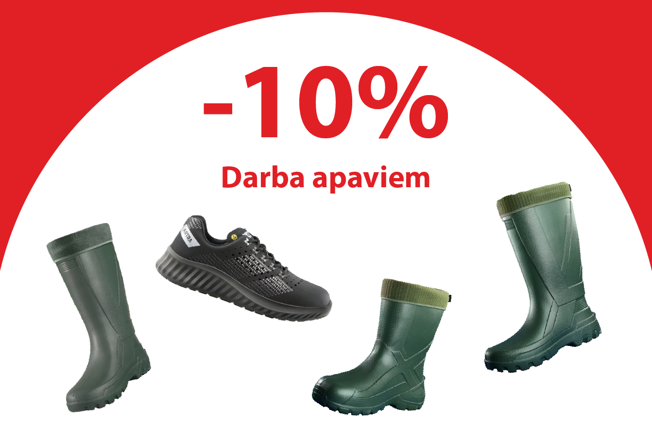 Darba apaviem Līdz -10%