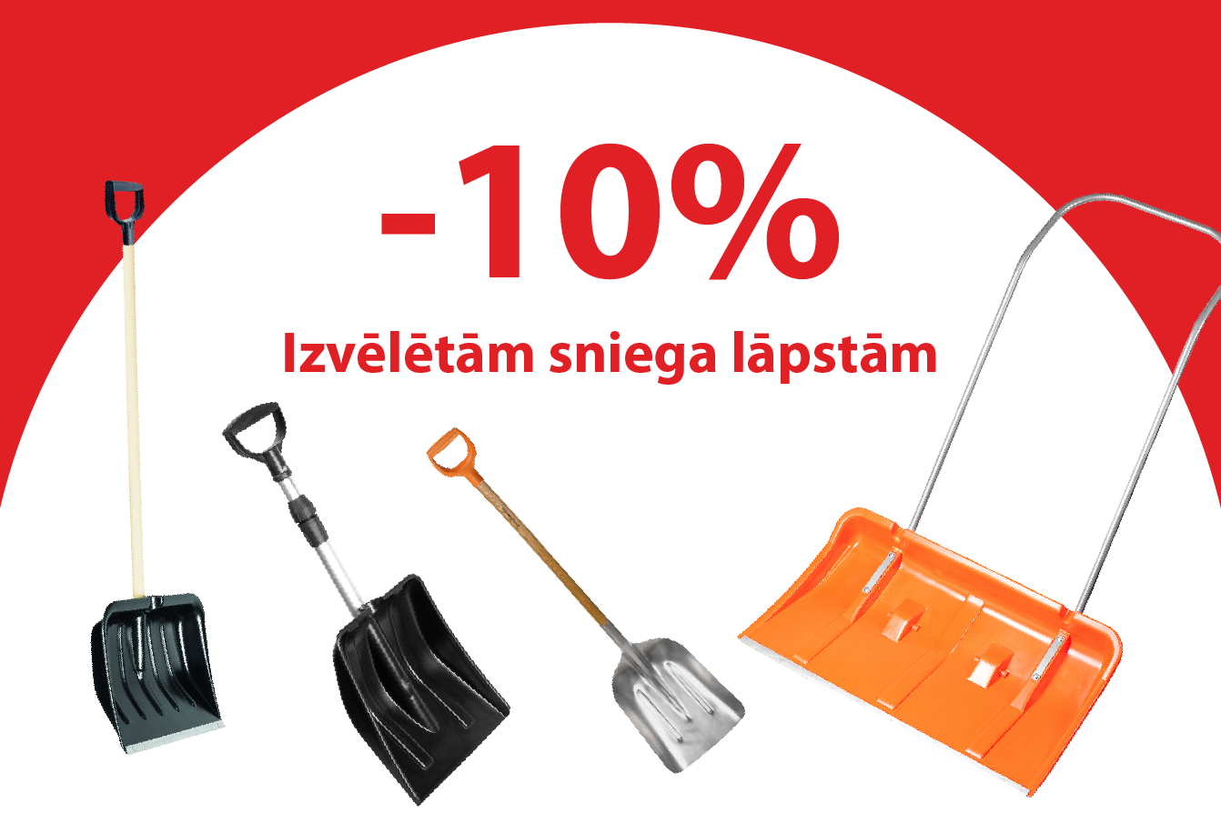 Izvēlētām sniega lāpstām