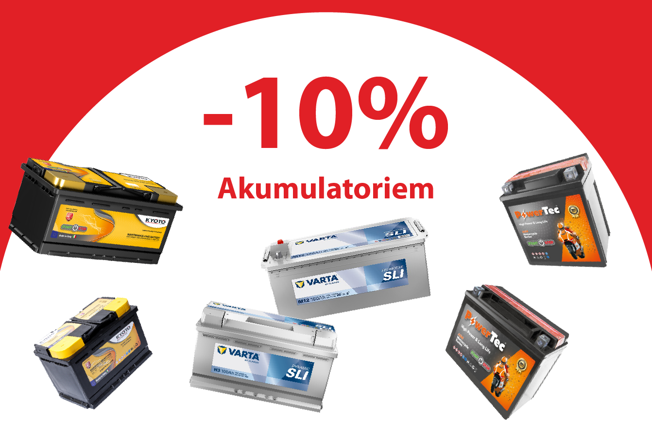 Izvēlētiem akumulatoriem