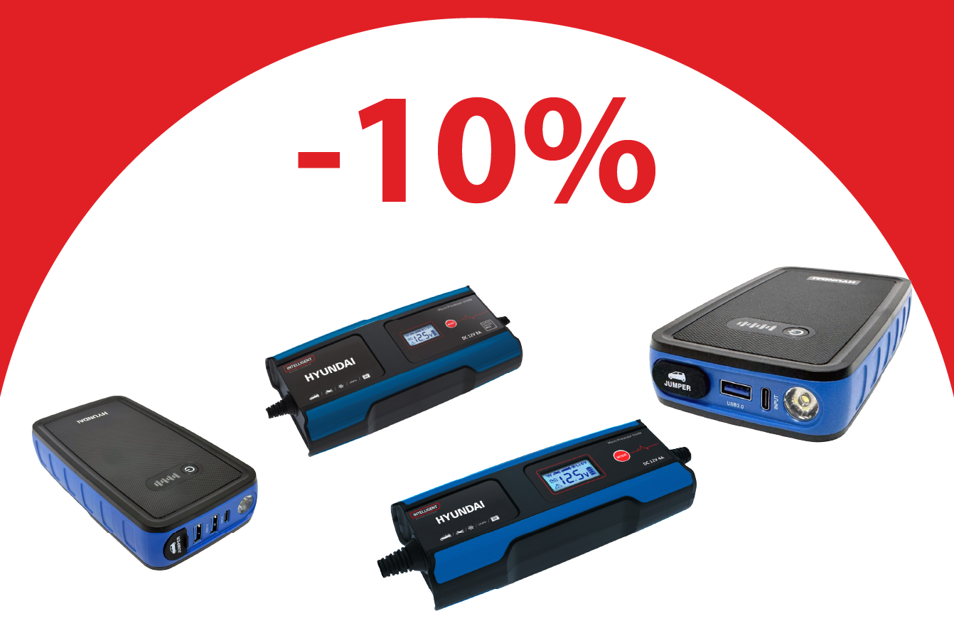 Hyundai akumulatoriem un satrteriem līdz -10%