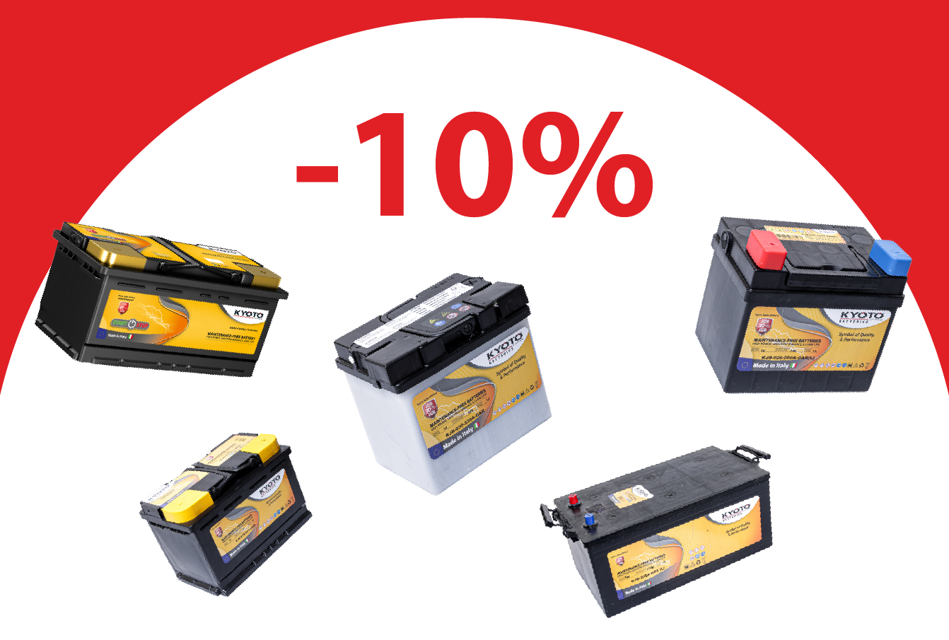 Akumulatoriem līdz -10%