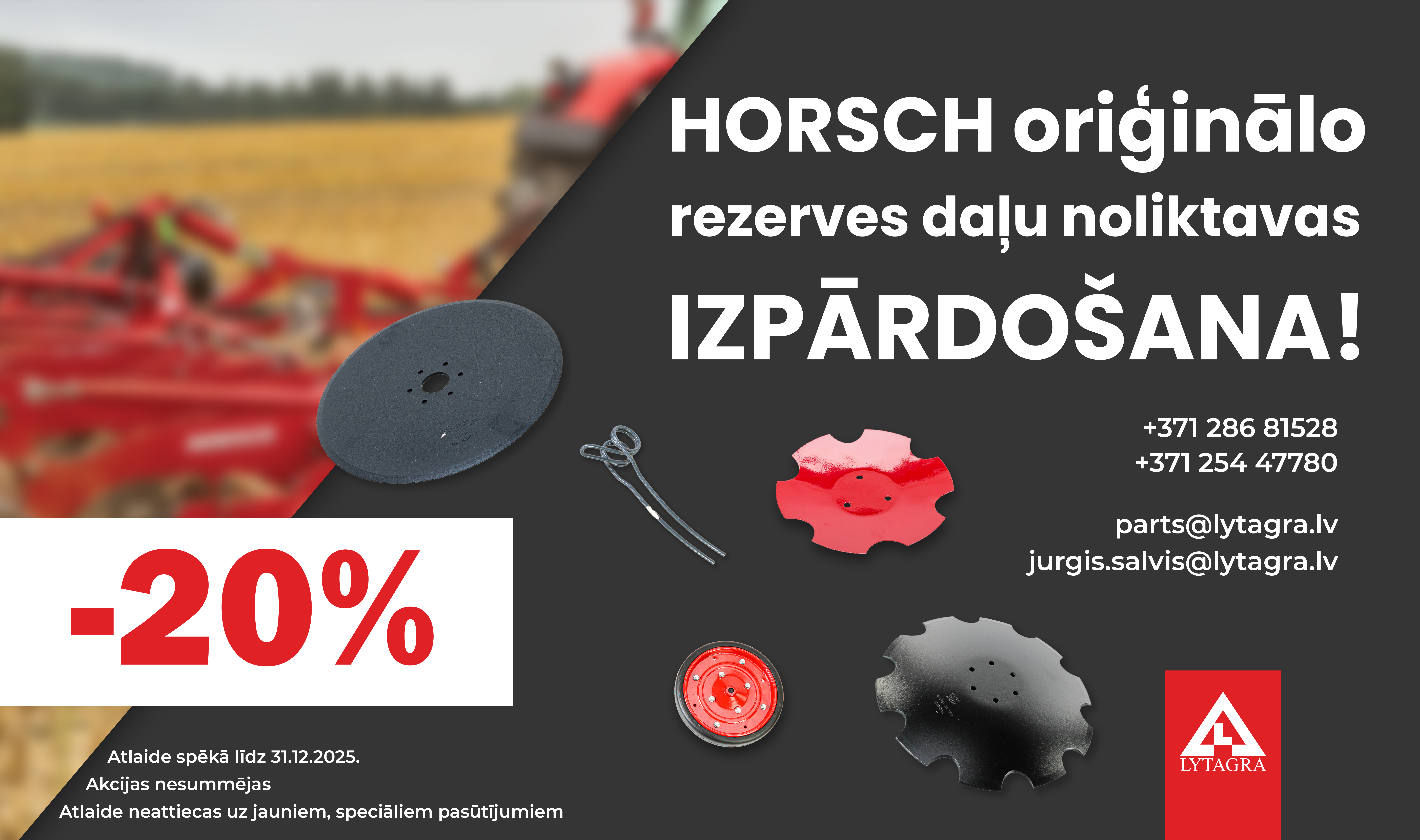 Horsch Rezerves daļas